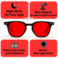 Red Lens - Sleep Glasses · Night Protection