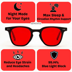 Red Lens - Sleep Glasses · Night Protection