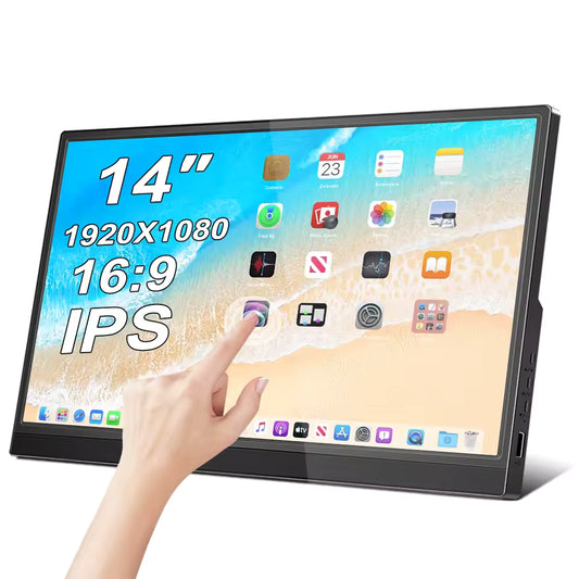 Touchscreen Portable Monitor 14/15.6/16 inch HD LED Display Laptop Monitor Travel Monitor