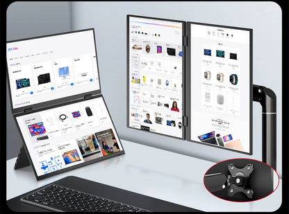 SemoVue™ - Folding Portable Monitor Dual Touch 15.6"