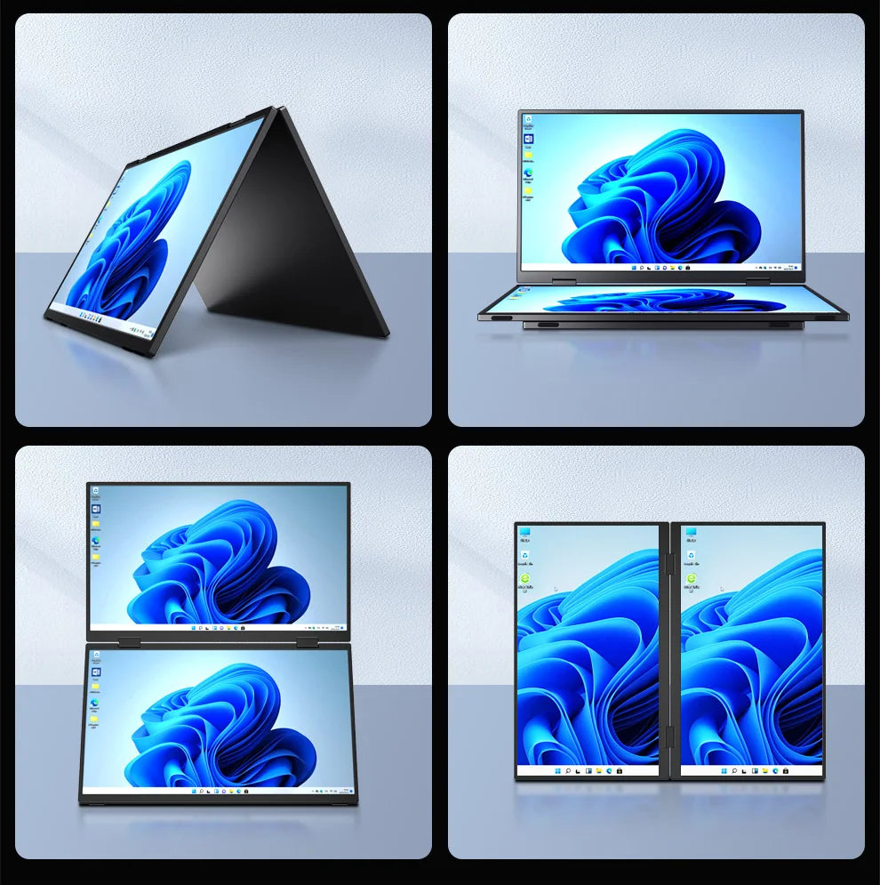 SemoVue™ - Folding Portable Monitor Dual Touch 15.6"