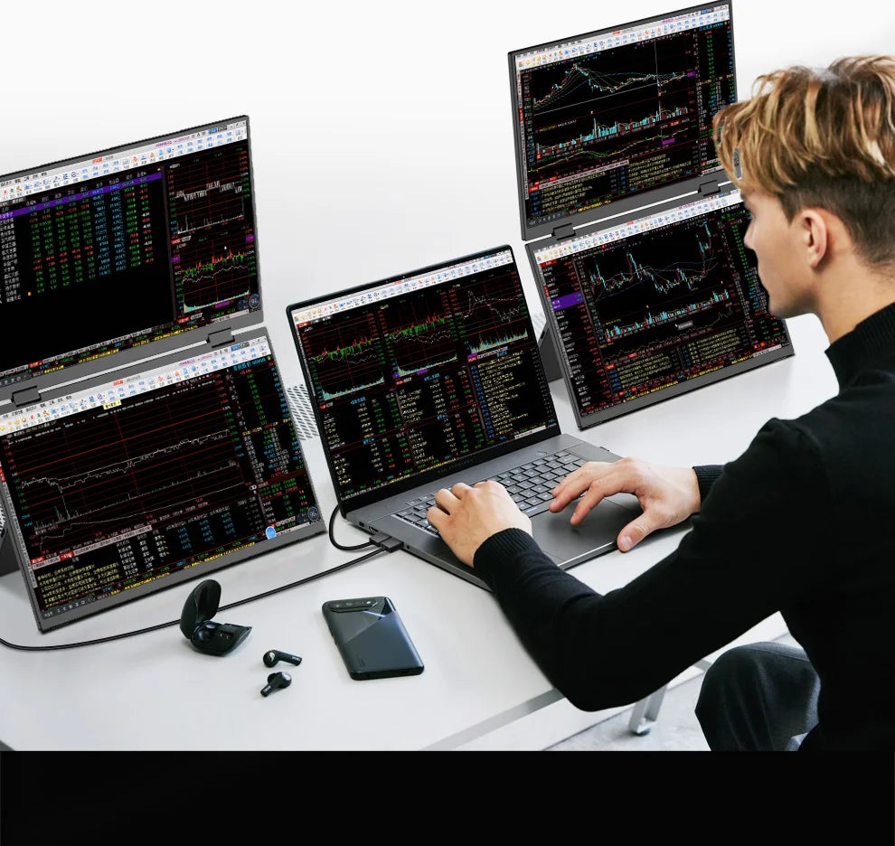 SemoVue™ - Folding Portable Monitor Dual Touch 15.6"