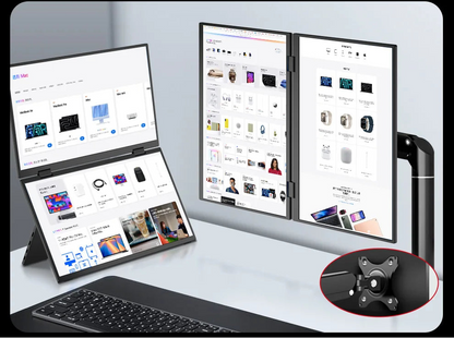 SemoVue™ - Folding Portable Monitor Dual Touch 15.6"