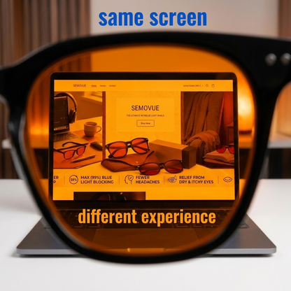 Orange Lens - Focus Glasses · Evening Protection