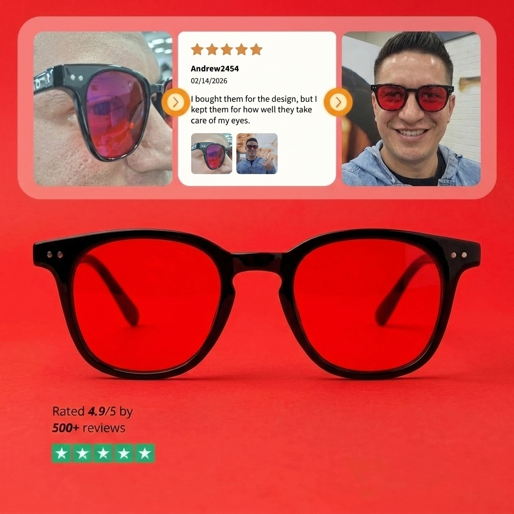 Red Lens - Sleep Glasses · Night Protection